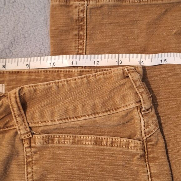 Altar'd State Women Brown Denim Cargo Straight Button-Roll-Up-Leg Size 27 - Picture 14 of 16